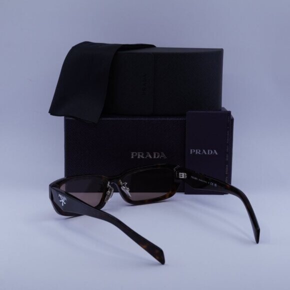 Prada PRB06SF 17N60B Rectangle Sunglasses – Havana\Brown - Picture 10 of 10